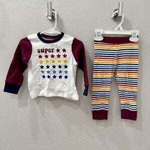 Little Bird by Jools Oliver Rainbow Super Star Long John Pajamas